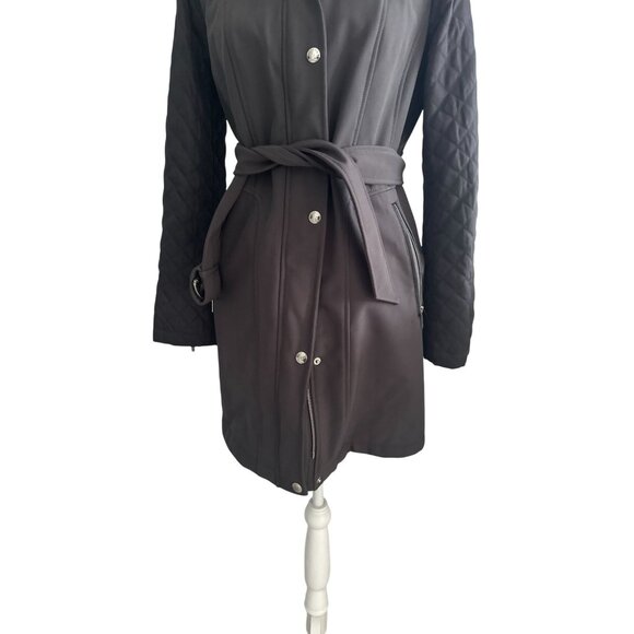 MICHAEL KORS Women's Gray Hooded Winter Coat Size Small - Picture 10 of 10